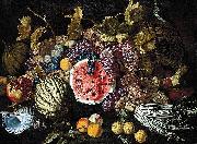 RUOPPOLO, Giovanni Battista Bodegon con frutas de Giovanni Battista Ruoppolo oil painting reproduction